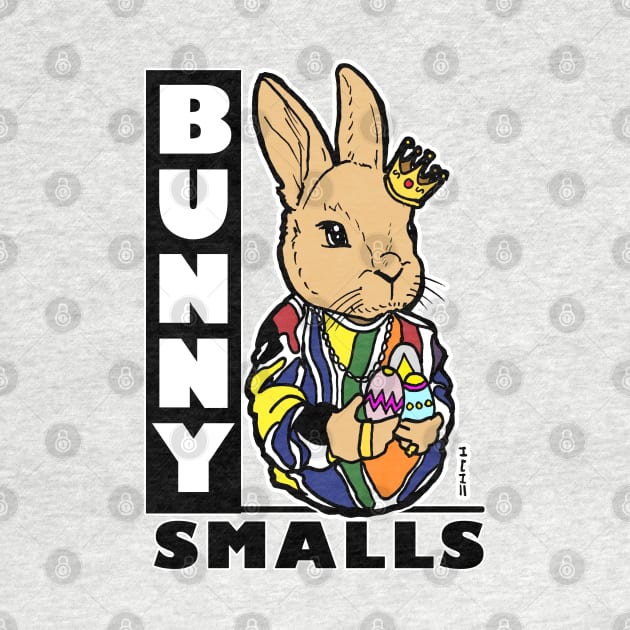 Bunny Smalls Easter Bunny Rabbit Rap Themed Art by sketchnkustom